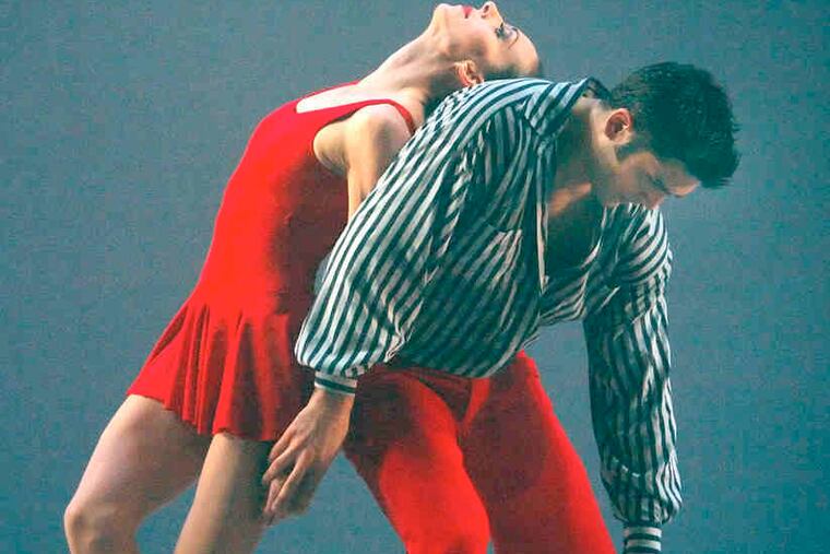 Pennsylvania Ballet dancers Amy Aldridge and Sergio Torrado in "In the Upper Room," in multiple performances at the Merriam.