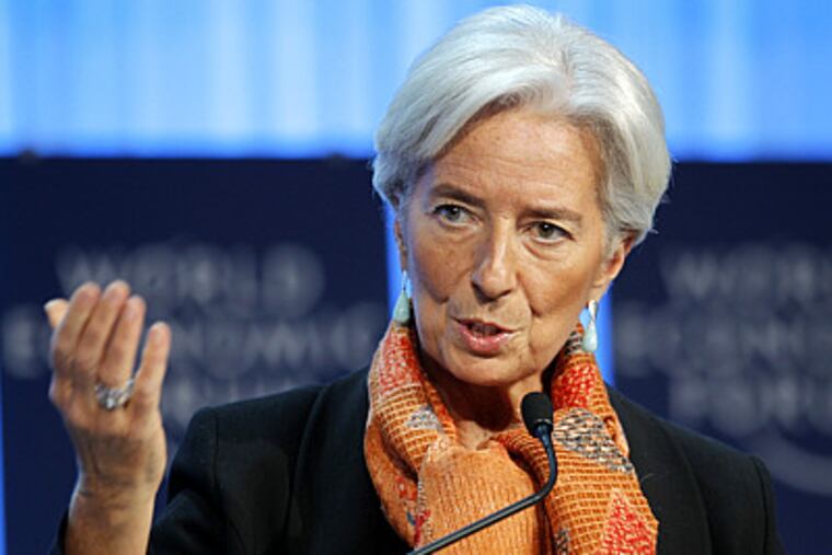 International Monetary Fund, IMF, managing director Christine Lagarde.