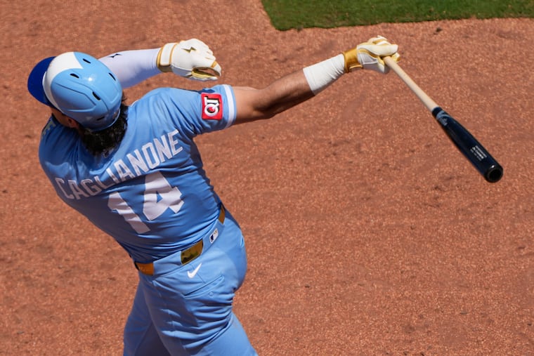Jac Caglianone leads the Royals with 14 home runs this season.