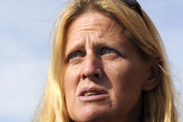 Karen Webb once lived with her dogs between two dumpsters in an alley off Market Street. (Tom Gralish / Staff Photographer)