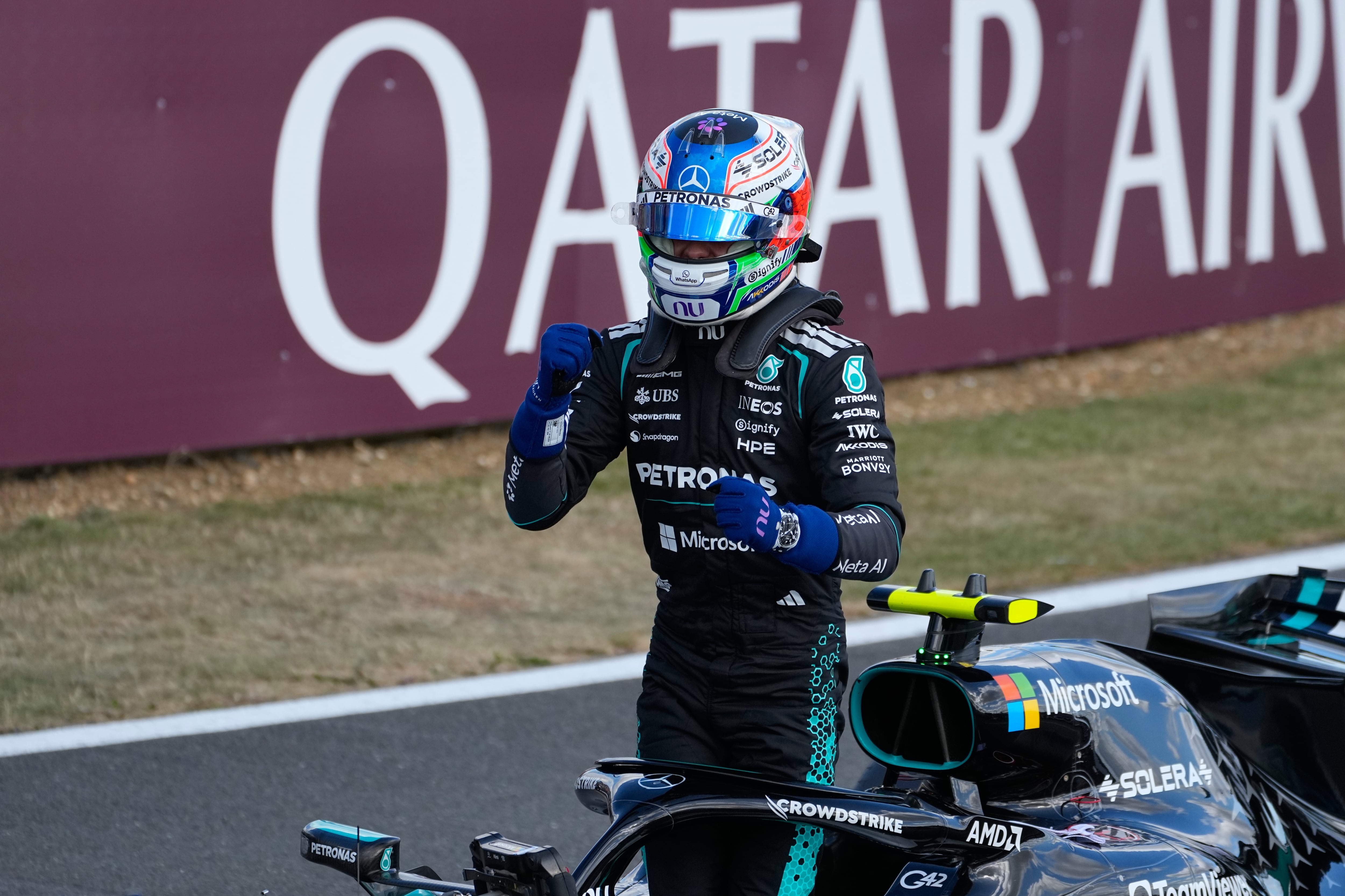 Kimi Antonelli wins sprint race and takes pole at F1's British Grand Prix