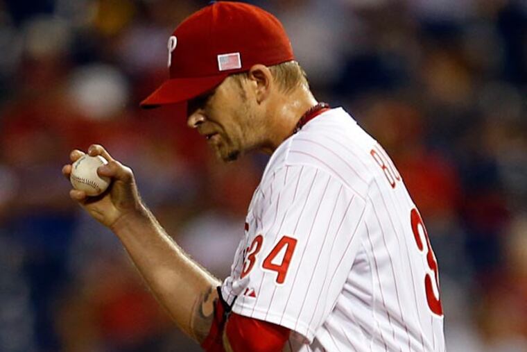 Phillies pitcher A.J. Burnett. (Yong Kim/Staff Photographer)