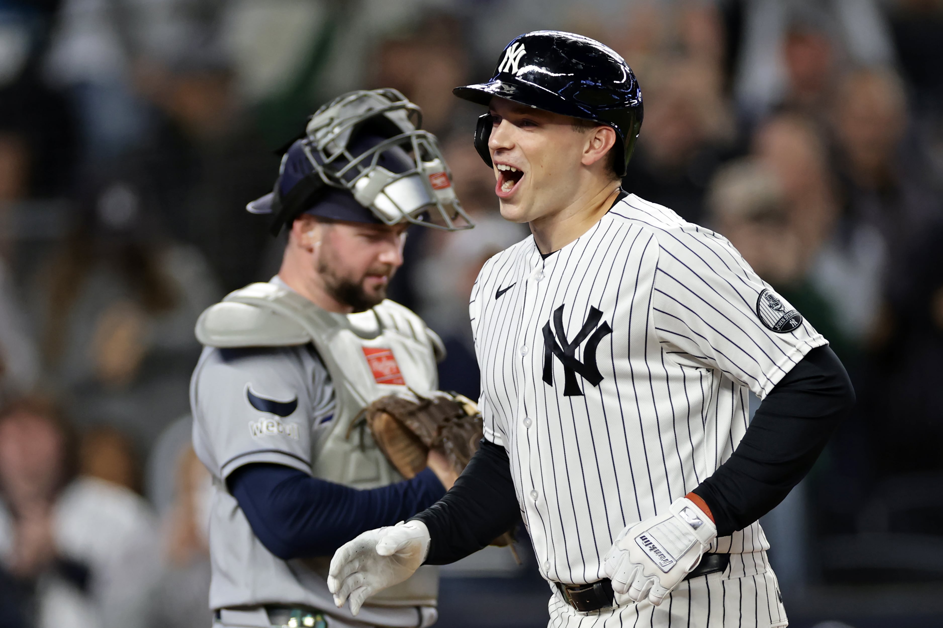 Ben Rice hits 40th and 41st homers as Yankees beat Rays 9-2 a day after Tampa Bay clinches AL East