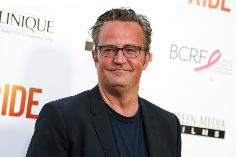 Matthew Perry appears at the premiere of "Ride" in Los Angeles on April 28, 2015.