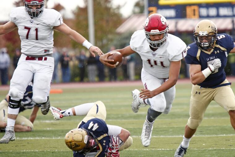 No. 2-ranked La Salle and No. 1 St. Joseph’s Prep will meet for the 91st time on Friday night at Widener’s Quick Stadium.