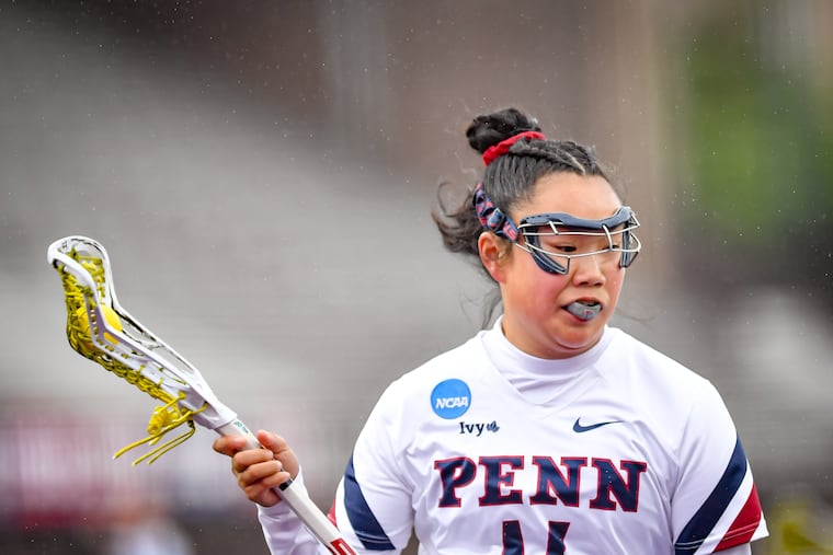 Erika Chung tallied a season-high three goals in Penn's Elite Eight loss to Northwestern.