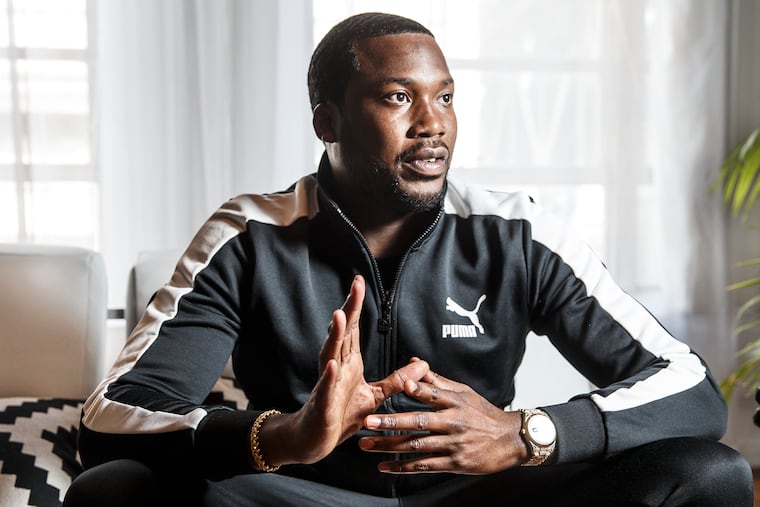 Philadelphia rap artist Meek Mill at the Power Plant Studio on August 1, 2018. MICHAEL BRYANT / Staff Photographer