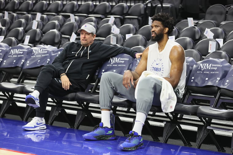 When asked if Joel Embiid would be ready for training camp, coach Nick Nurse was not ready to commit to a timeline.