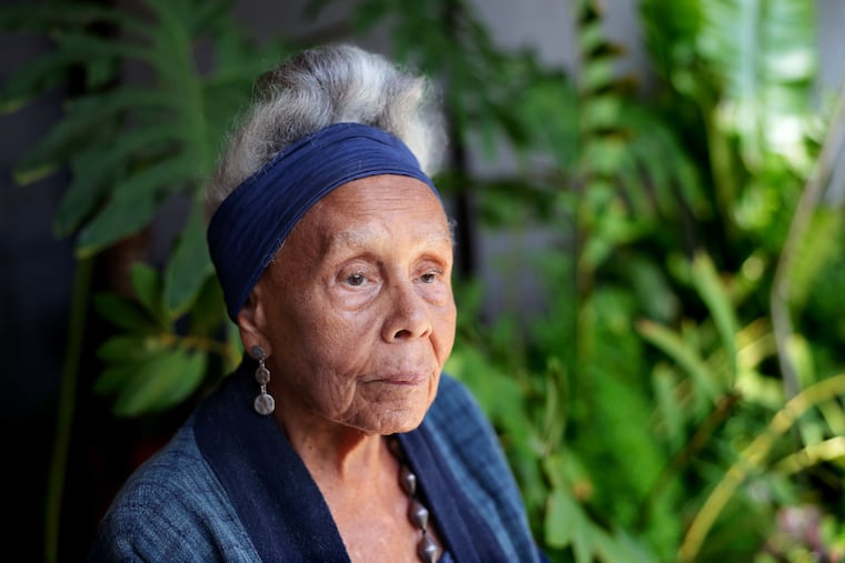 Artist Betye Saar is photographed at her home in Laurel Canyon on June 30, 2026.