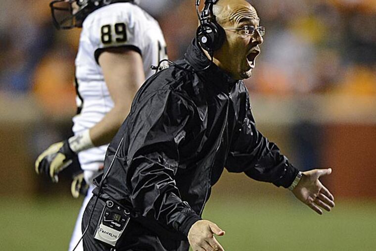 Vanderbilt head coach James Franklin. (Mark Zaleski/AP)