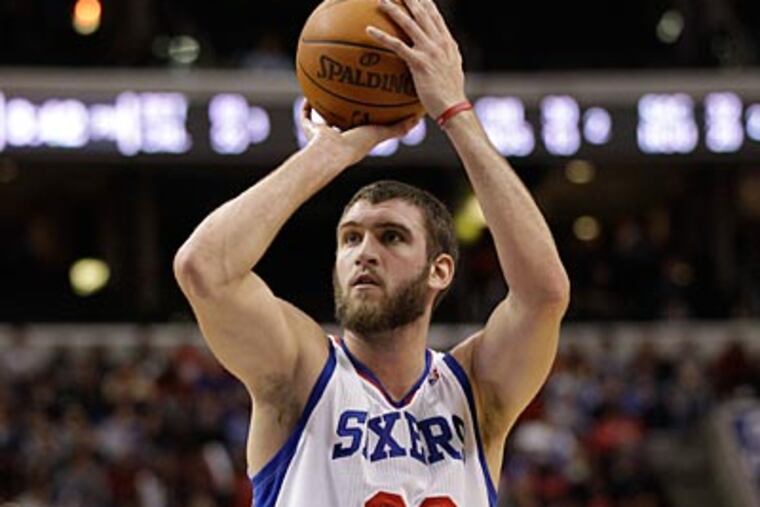 "I don't think it looks like he's ready to play," Doug Collins said of Spencer Hawes. (Matt Slocum/AP)