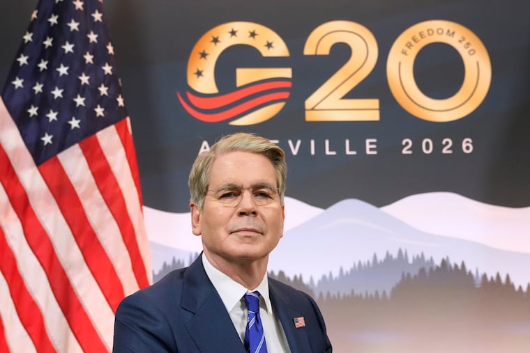 Treasury Secretary Scott Bessent speaks during an interview with The Associated Press in Asheville, N.C., Sunday, Aug. 30, 2026.