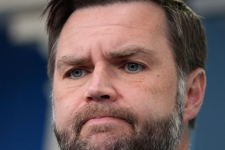 Vice President JD Vance speaks to reporters in the James S. Brady Press Briefing Room at the White House, Thursday, June 18, 2026, in Washington.