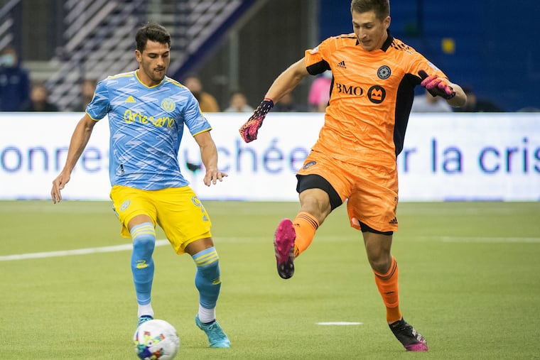 Julián Carranza and the Union beat CF Montréal at Olympic Stadium last year.