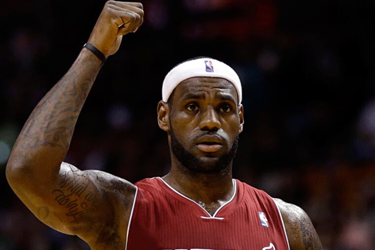 Miami Heat's LeBron James. (AP Photo/Lynne Sladky)