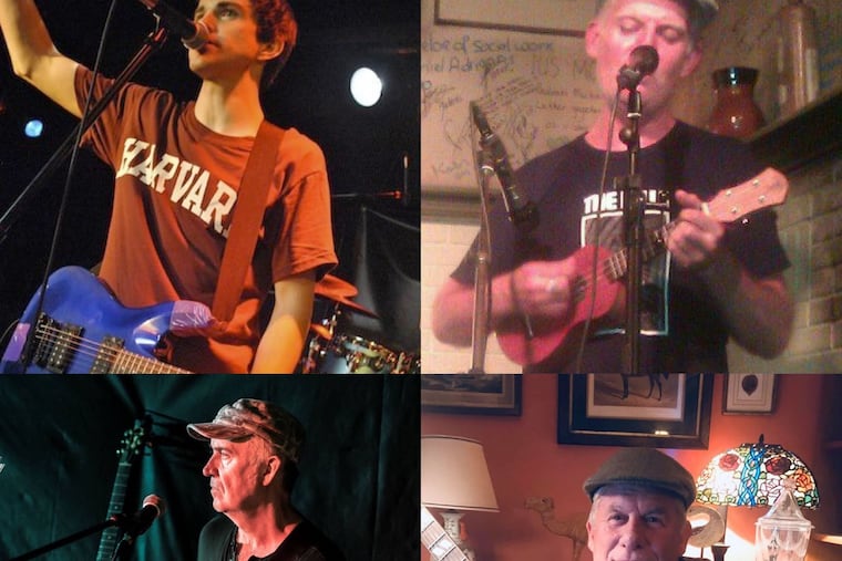 Members of the Paul O'Sullivan Band. From top left, Paul O'Sullivan, 33, of Baltimore, and Paul O'Sullivan, 52, of Rotterdam. Bottom left, Paul O'Sullivan, 57, of Manchester, and Paul O'Sullivan, 57, of Weatherly.