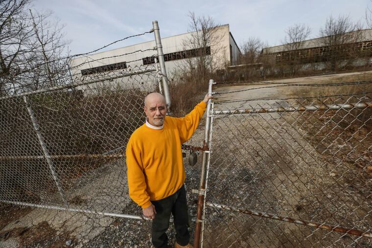 David Worst, a former Bishop Tube worker, at the East Whiteland Township site where J. Brian O’Neill wants to build townhouses.