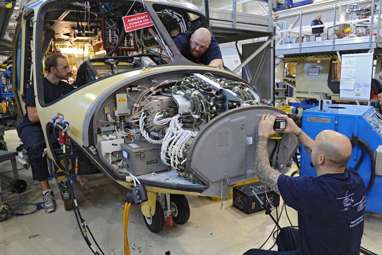 Helicopter maker AgustaWestland Philadelphia Corp. is seeking $10 million for expansion.