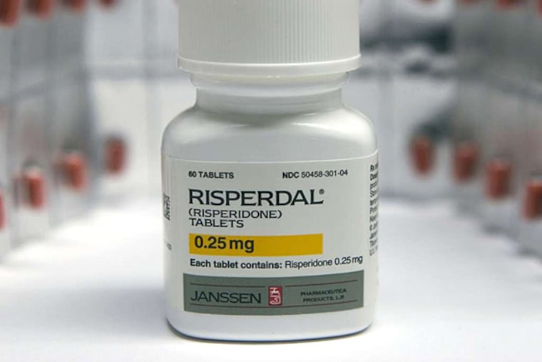 Gynecomastia, enlargement of breast tissue in males, was an adverse effect of using the antipsychotic drug Risperdal, OKd for schizophrenic adults in 1993.