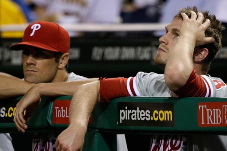 Cole Hamels and Kyle Kendrick. (Gene J. Puskar/AP)