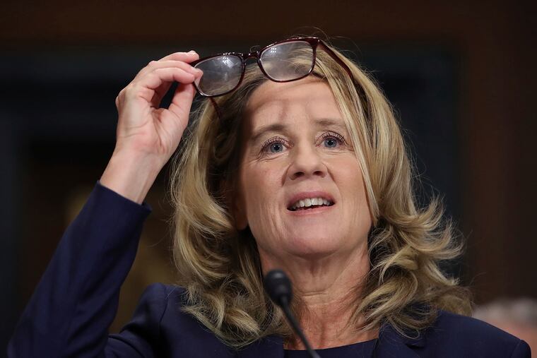 Christine Blasey Ford testifies before the Senate Judiciary Committee