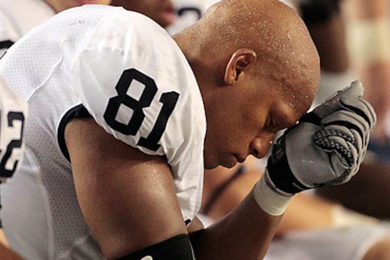 Penn State's offense was plagued by turnovers in Saturday's loss at Alabama. (Dave Martin/AP)