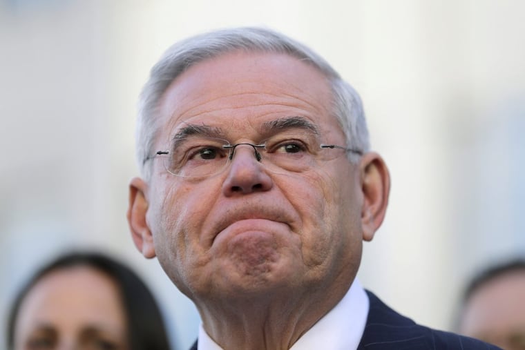 Sen. Bob Menendez became emotional speaking to reporters after a federal jury said it was hopelessly deadlocked in his corruption trial.