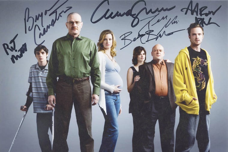 A local teacher shares a name with “Breaking Bad” Bryan Cranston. The other Cranston's gift: a signed cast photo.