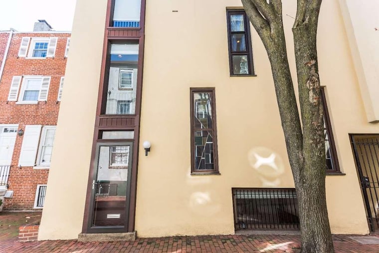 The Waverly Street home was designed by famed Philadelphia architect Louis Sauer, and features a private interior courtyard influenced by Japanese design.
