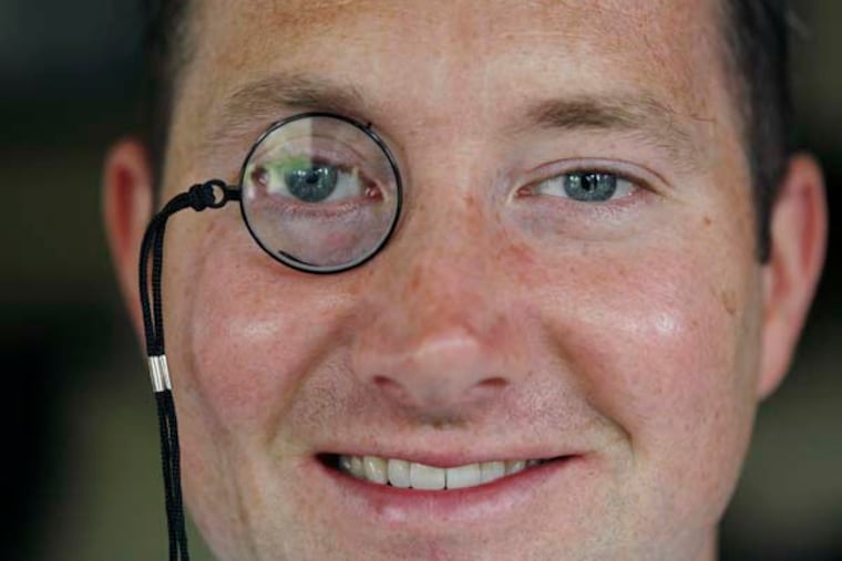 Jim Berry, CEO of Nearshights Monocles. September 10, 2014. ( MICHAEL S. WIRTZ / Staff Photographer )