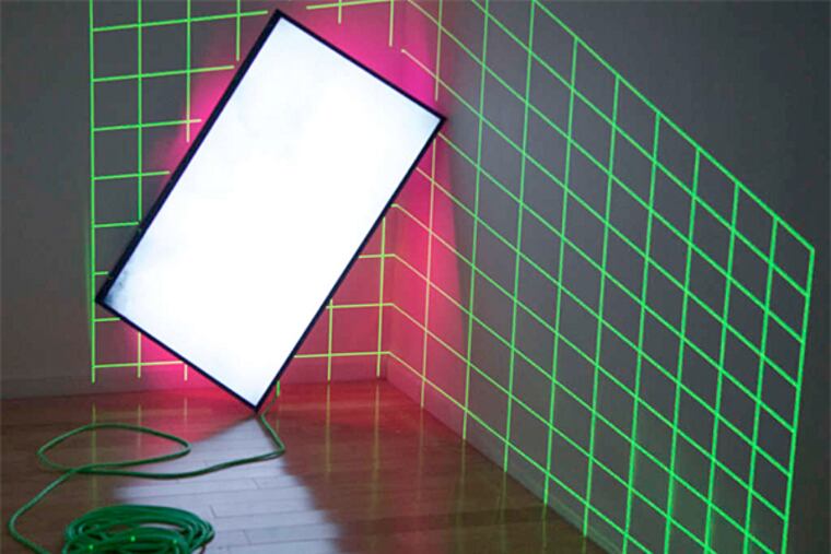 "Post-Perceptual Exercise #3 (Soul Mates)," a video installation by Mural Arts' Nadia Hironaka and Matthew Suib at CRUXspace.