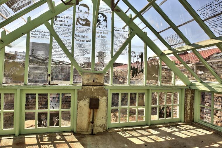 Rachel Livedalen’s installation, “Doris Jean” at Eastern State Penitentiary. (Darryl Moran)