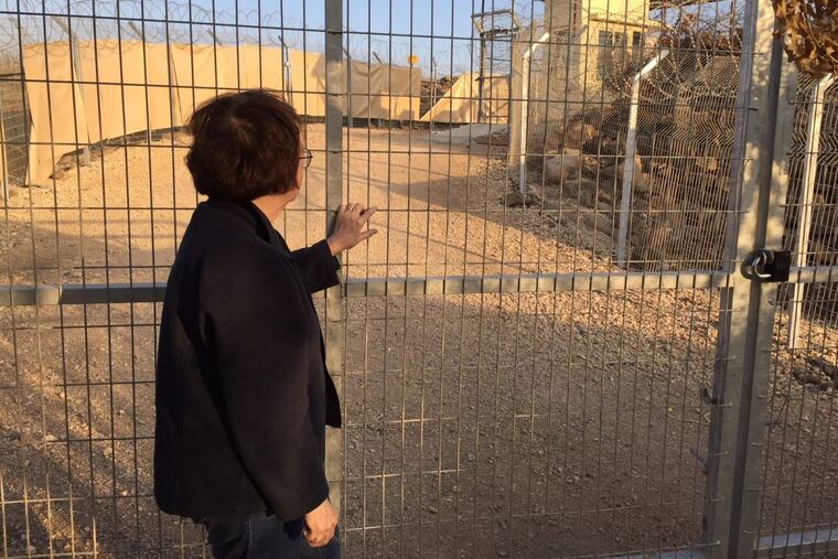 Worldview columnist Trudy Rubin looks out over the no man’s land between Israel and Syria at the path that wounded Syrians take to access medical care in Israel.