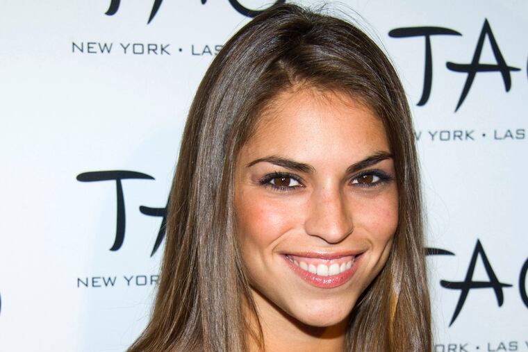 FILE - In this Oct. 16, 2010, file photo, Antonella Barba arrives to the 10th Anniversary of TAO restaurant in New York. A recently unsealed court document says the former contestant on both “American Idol” and “Fear Factor” worked as a courier for a drug ring and was trying to deliver nearly 2 pounds (830 grams) of fentanyl when she was arrested last year. The Virginian-Pilot reports Barba was back in custody Monday, Feb. 11, 2019, following a federal indictment charging her with conspiracy to distribute cocaine, heroin and fentanyl. Barba was originally arrested last October in Norfolk. (AP Photo/Charles Sykes, File)