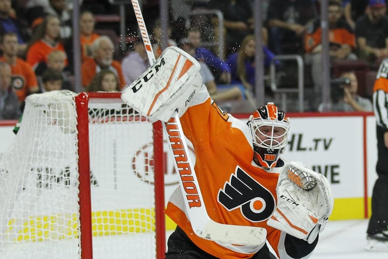 Brian Elliott will make his Flyers debut Wednesday.