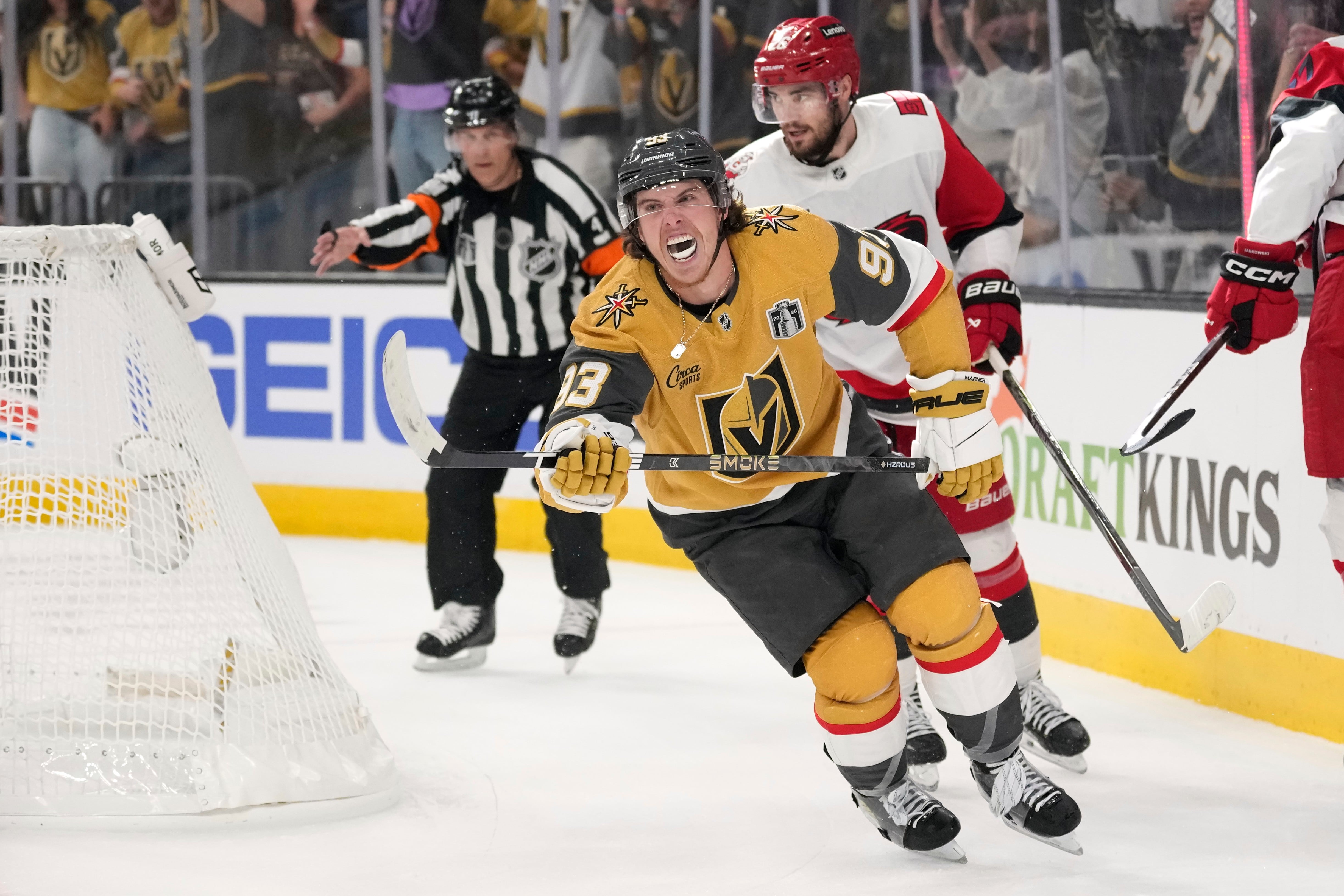 Marner's Historic Hat Trick Powers Vegas Past Hurricanes in Stanley Cup Final Game 3