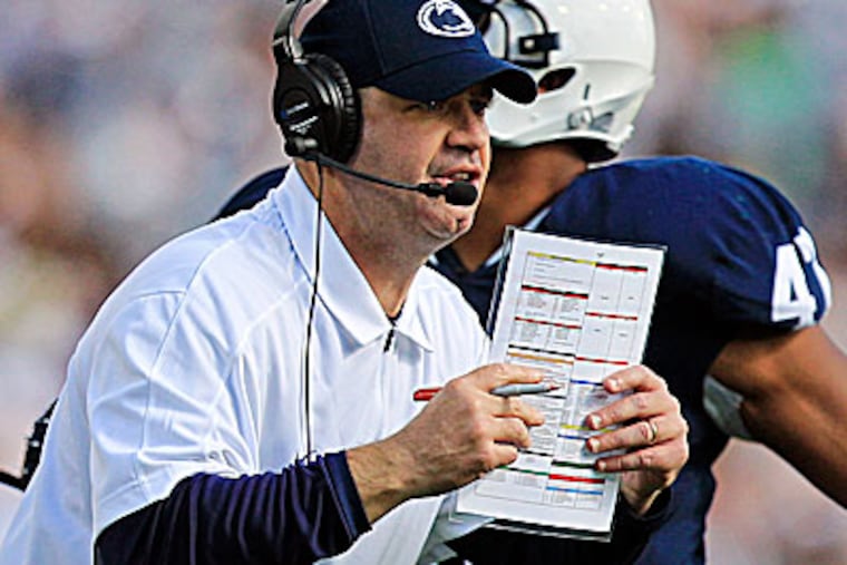 "Winning streaks don't mean anything when it comes time to kick it off on Saturday," Bill O'Brien said. (Gene J. Puskar/AP)