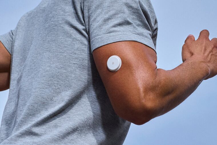 Abbott’s Lingo wearable device for continuous glucose monitoring is among many choices. (Abbott/Lingo via AP)