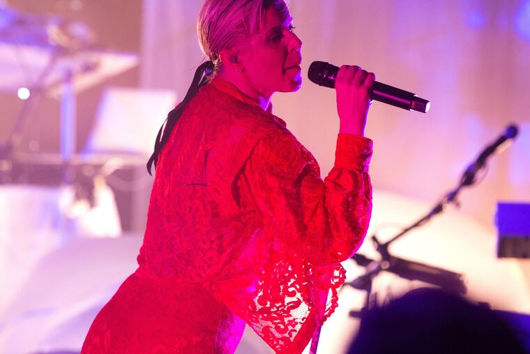 Robyn performs in concert during her "Honey Tour" at the Mann on Wednesday, July 17, 2019, in Philadelphia.