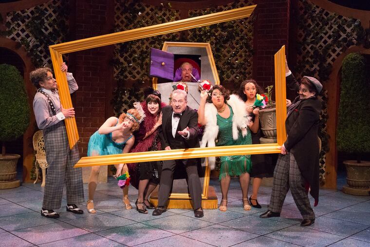 The cast of "Cinderella: A Musical Panto," through Jan. 6 at People's Light in Malvern.