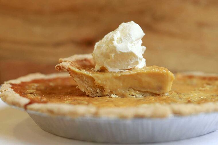 Maple custard pie from the Little Bird Cafe.