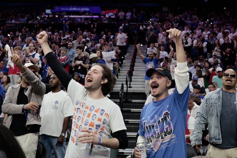 Knicks fans took over Xfinity Mobile Arena for Game 3 after New York beat the Sixers, 108-94, to take a 3-0 series lead.