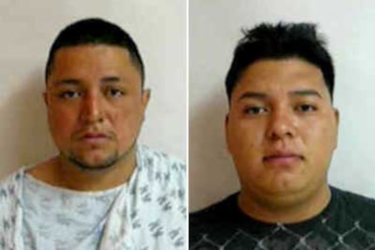 Driver Jose Luis Galindo-Sanchez (left) and his brother Lucio Galindo-Sanchez, who was a passenger in the vehicle, have been charged in the Wednesday crash that killed teacher Amy Voorhees.
