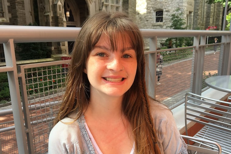 Emily Womer, 21, at Temple University