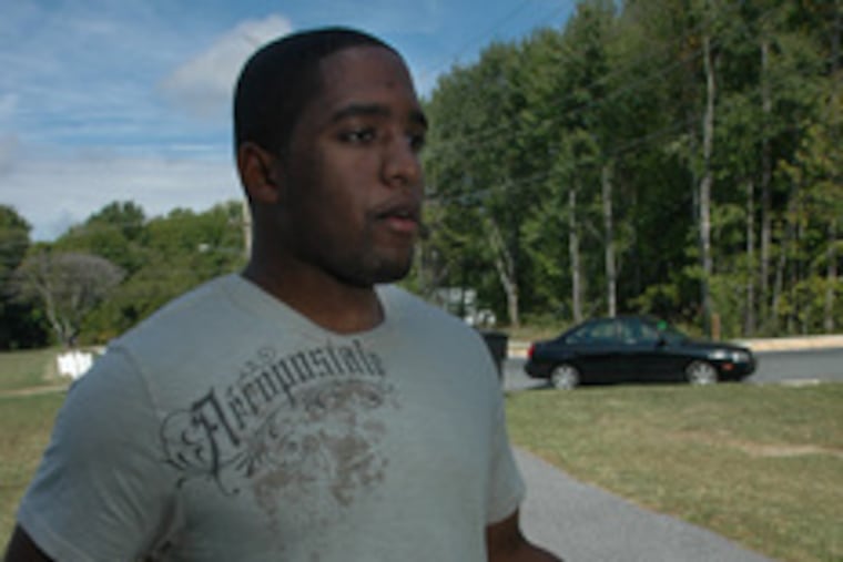 Logan Williams of Cherry Hill said he was relieved that the campus had become more "mellow" since Friday's hubbub.