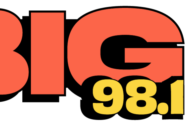 The new logo for BIG 98.1, formerly WOGL 98.1