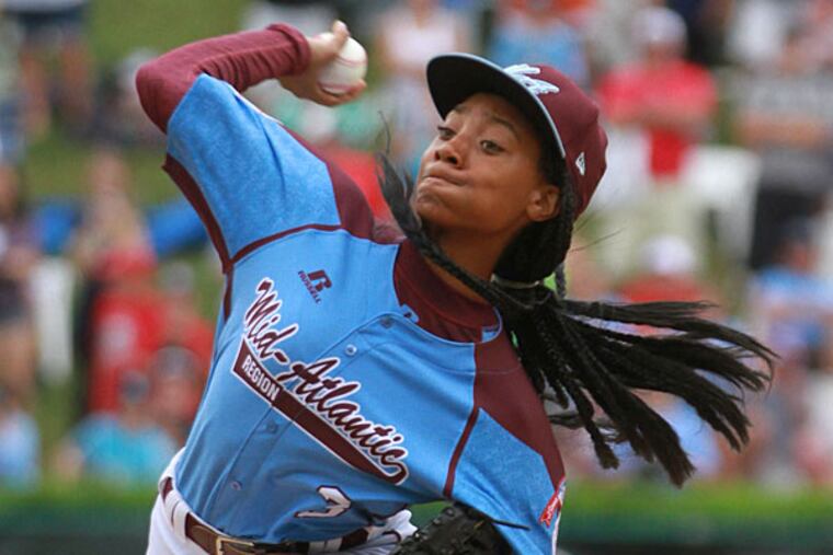 Taney pitcher Mo'Ne Davis. (David Swanson/Staff Photographer)