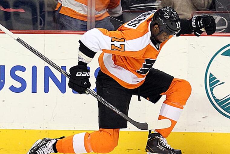 The Flyers' Wayne Simmonds. (Yong Kim/Staff Photographer)