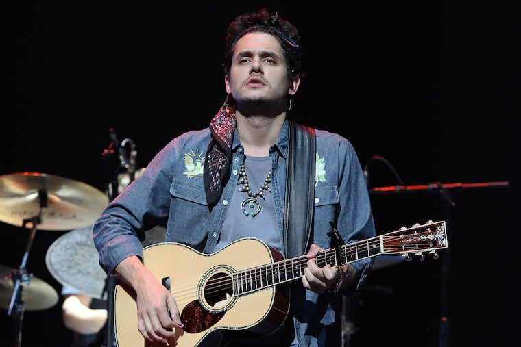 John Mayer performed a private show in Philadelphia exclusively for SiriusXM Listeners at The Liacouras Center. (Steven M. Falk / Staff Photographer)