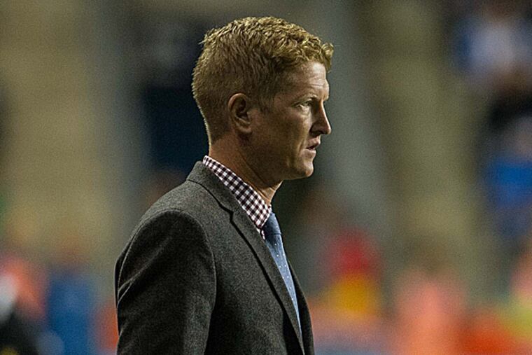 Union interim head coach Jim Curtin. (John Geliebter/USA Today Sports)